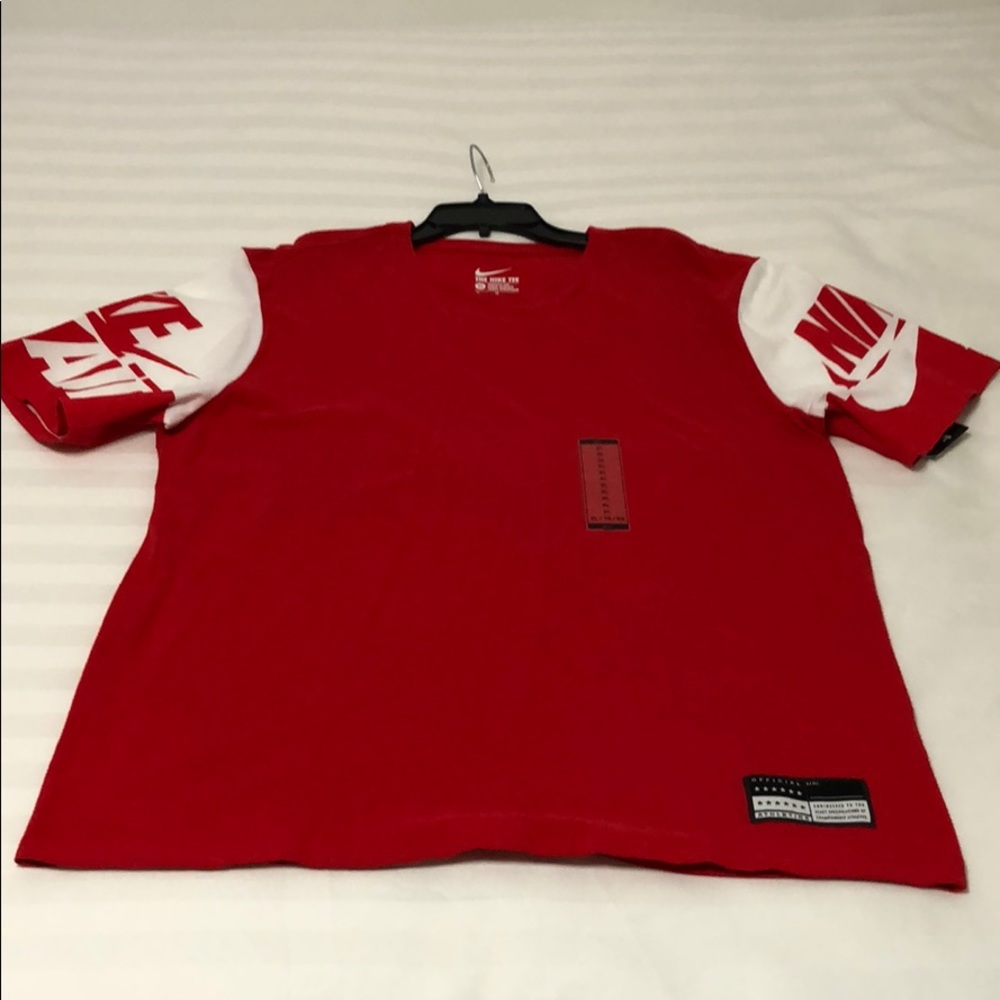 Nike athletic cut color block Tee